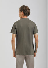 Polo coreana 100% cotone|Colore:Verde bosco