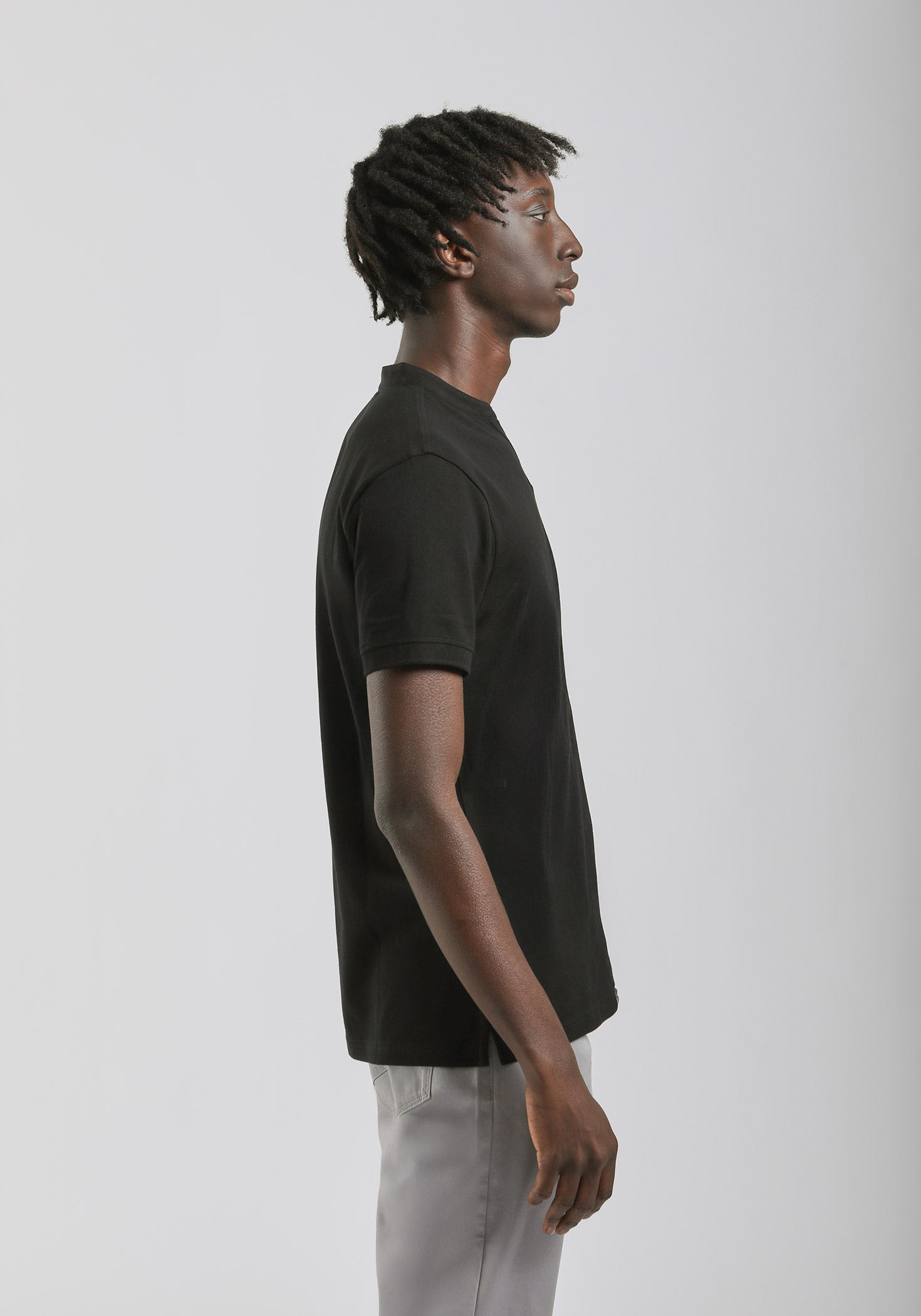 Polo coreana 100% cotone|Colore:Nero