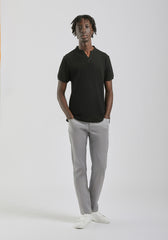 Polo coreana 100% cotone|Colore:Nero