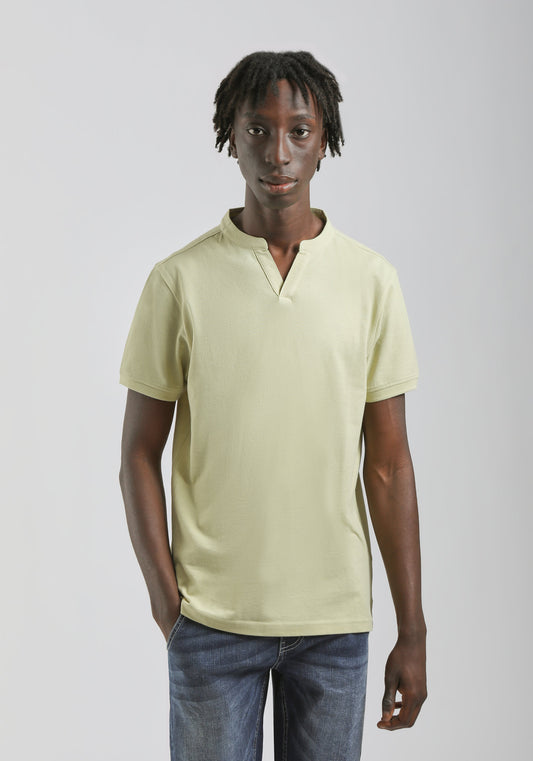 Polo coreana 100% cotone|Colore:Verde acido