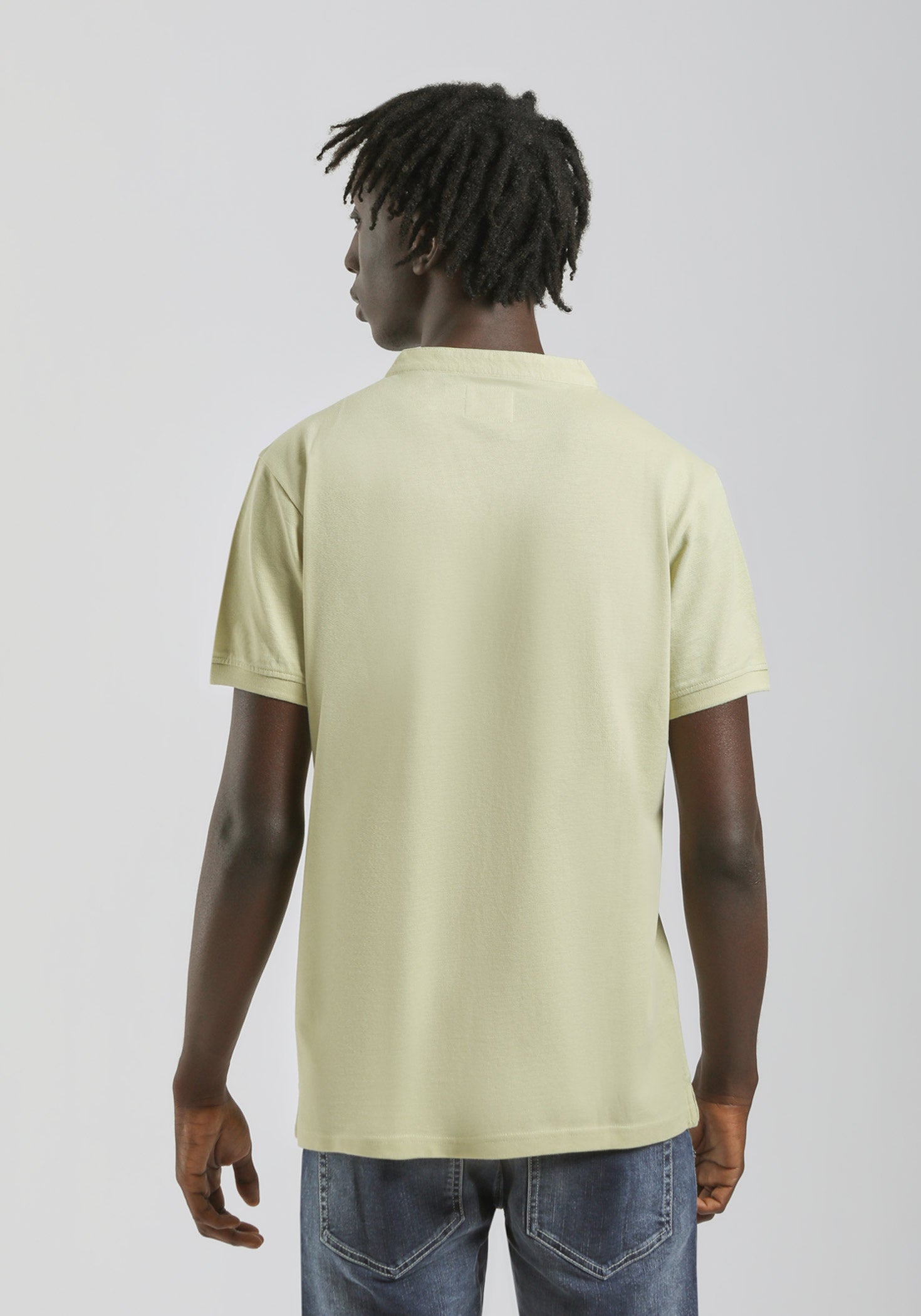 Polo coreana 100% cotone|Colore:Verde acido