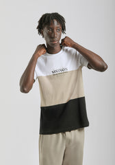 T-shirt colorblock|Colore:Beige