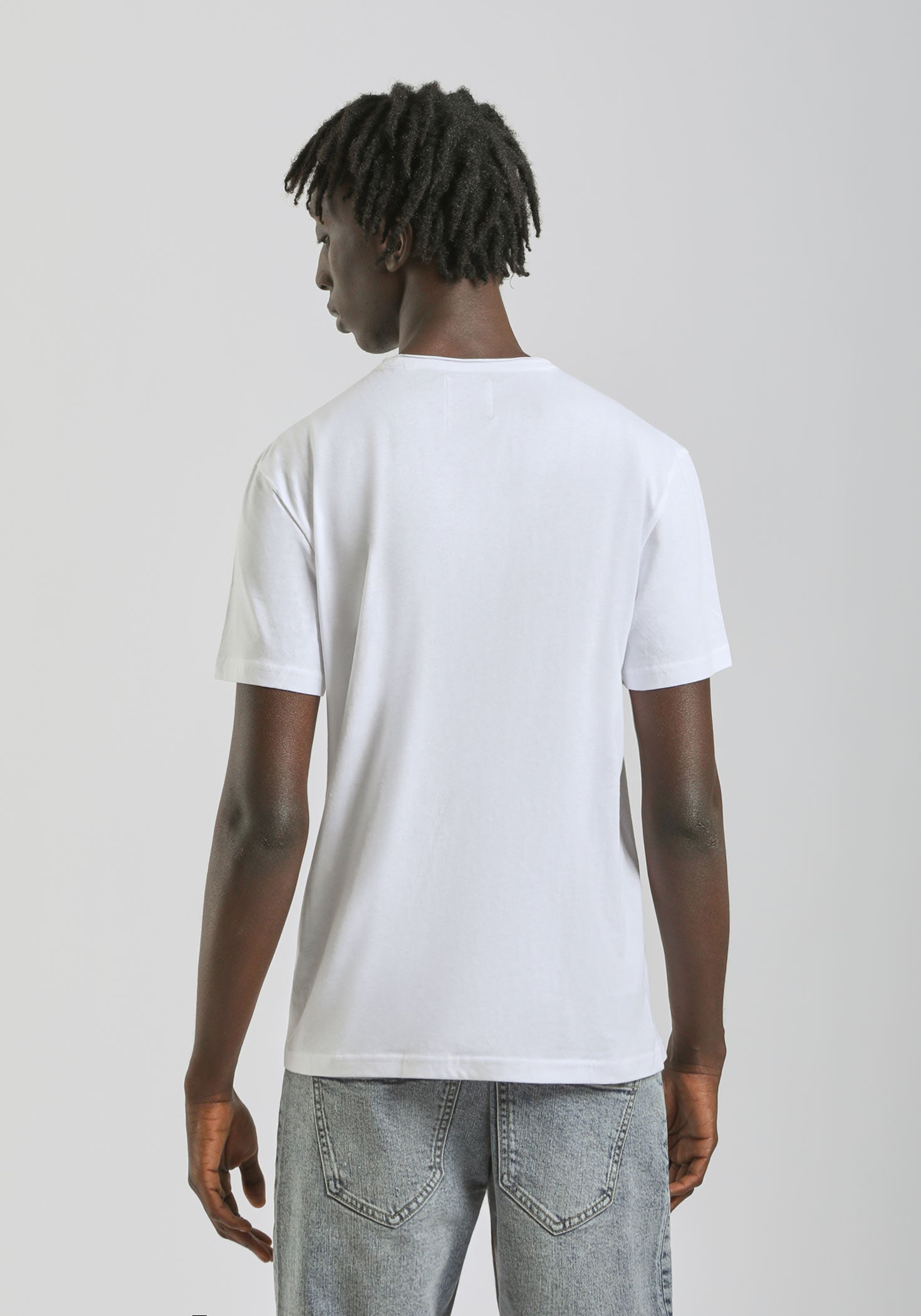 T-shirt con stampa a rilievo|Colore:Bianco