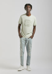 T-shirt con stampa a rilievo|Colore:Verde