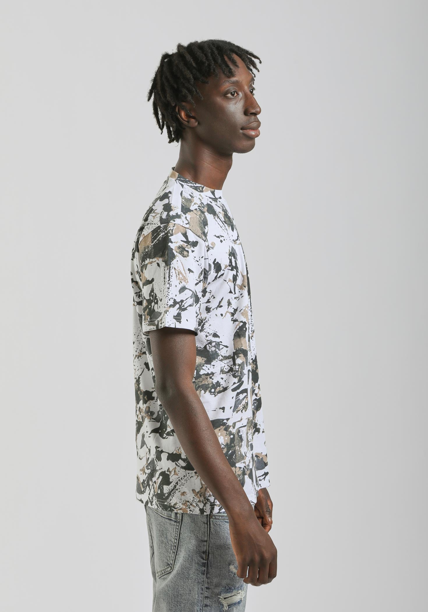T-shirt fantasia 100% cotone|Colore:Bianco