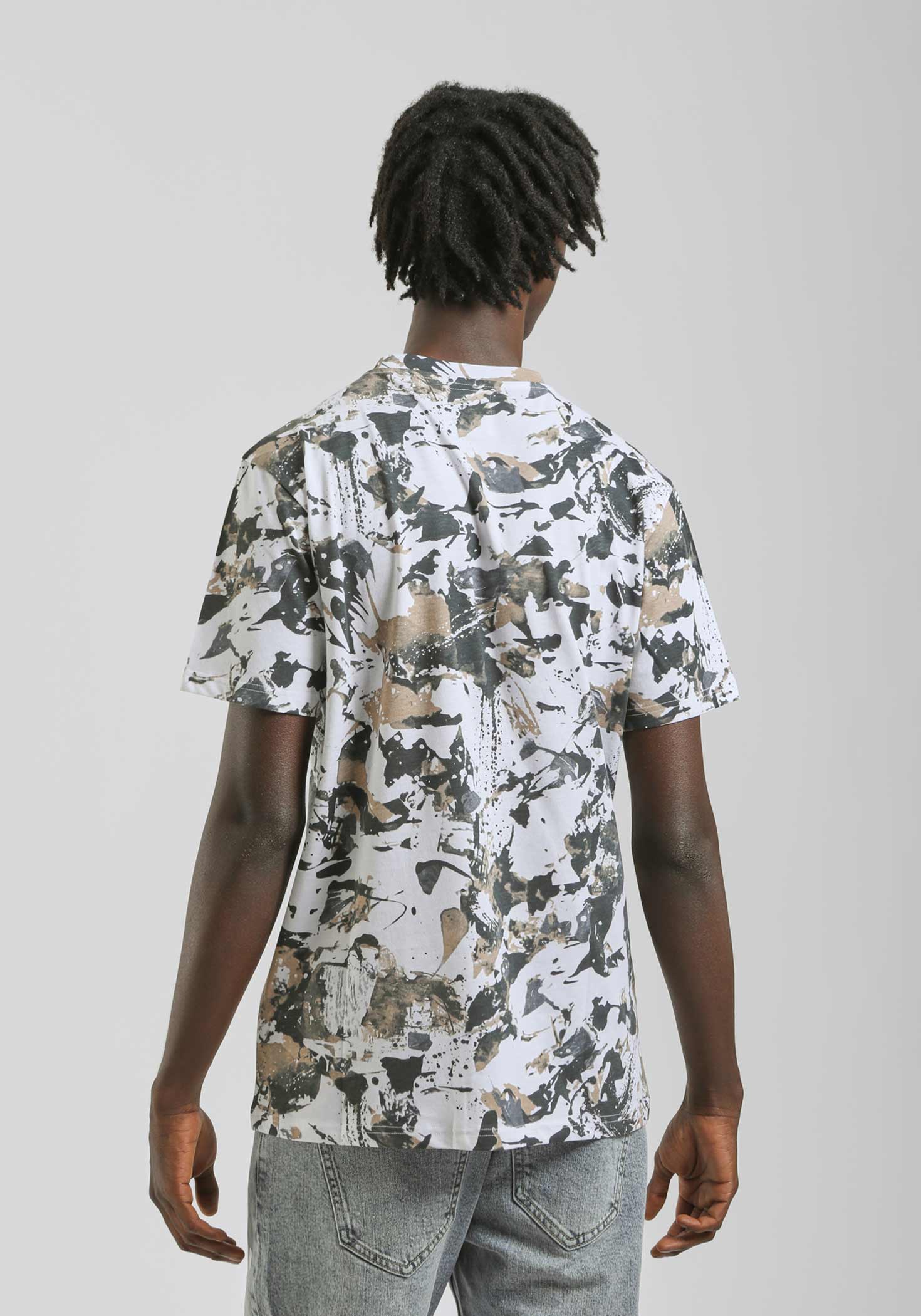 T-shirt fantasia 100% cotone|Colore:Bianco