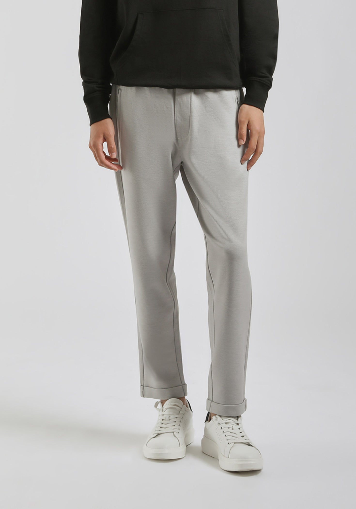 Jogger in felpa|Colore:Grigio chiaro melange