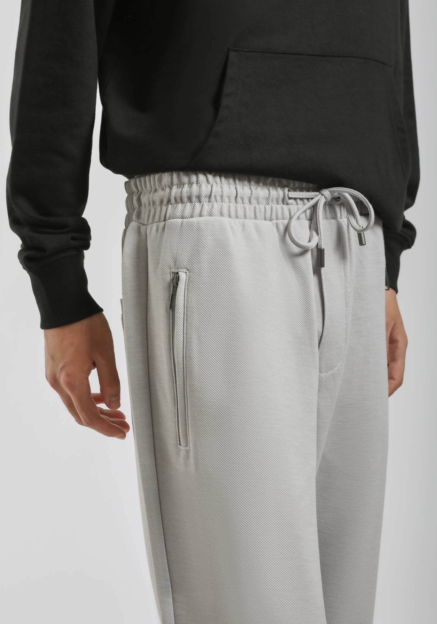 Jogger in felpa|Colore:Grigio chiaro melange