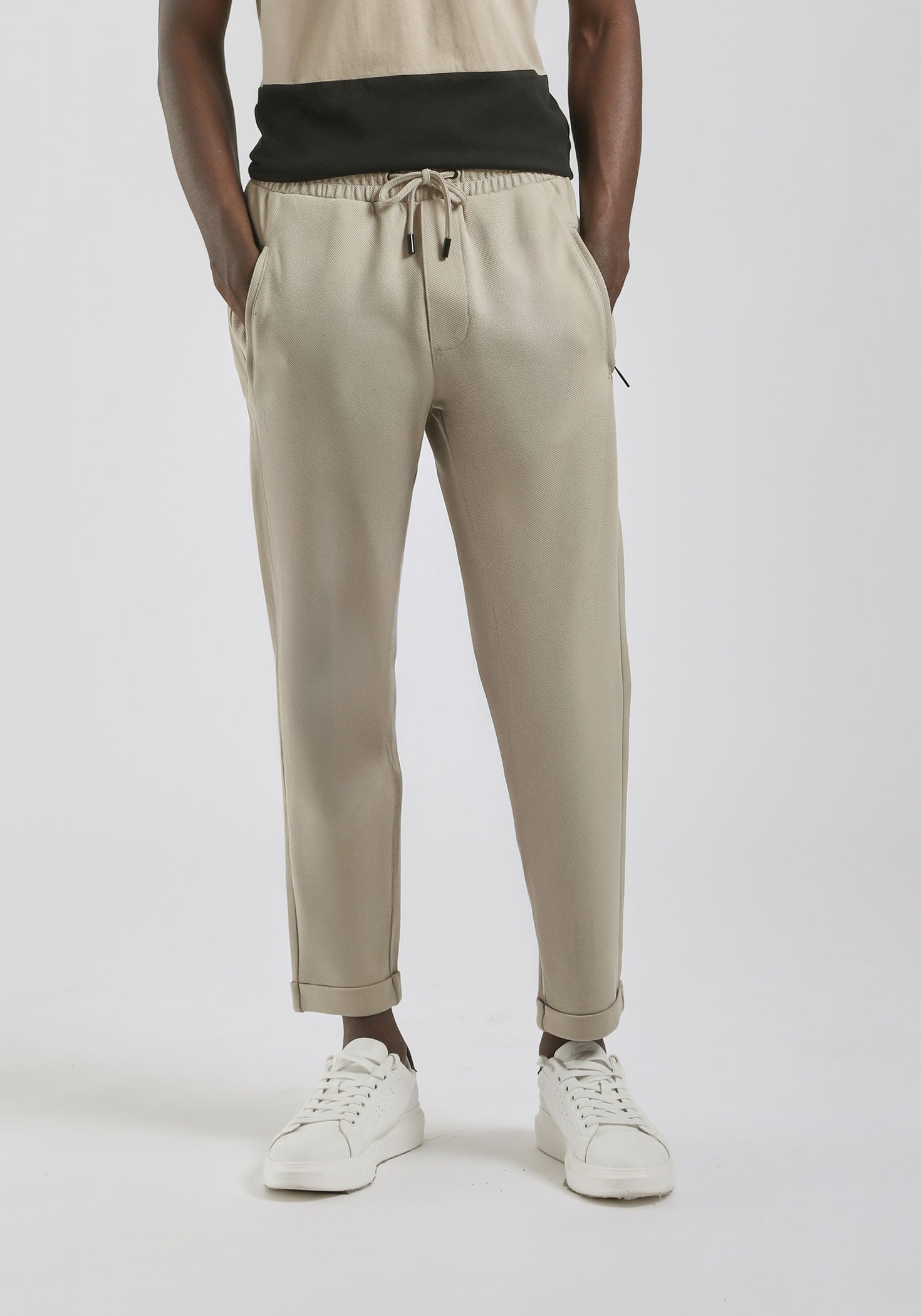 Jogger in felpa|Colore:Sabbia