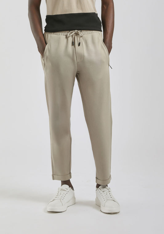 Jogger in felpa|Colore:Sabbia