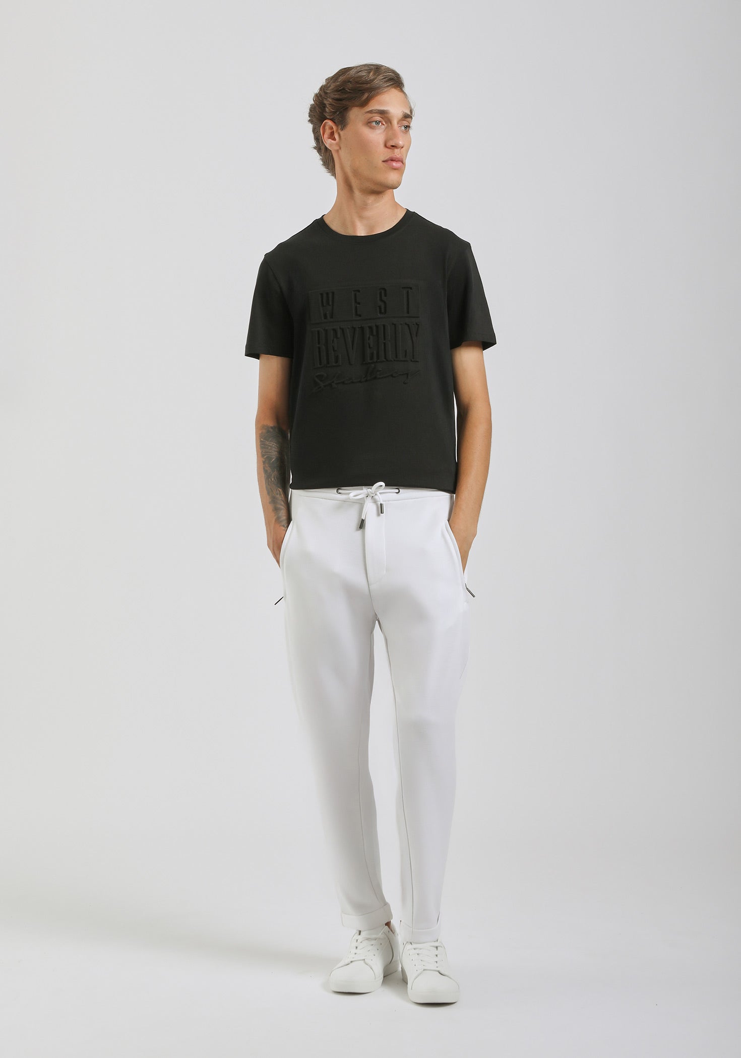 Jogger in felpa|Colore:Off white