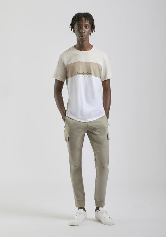 Pantaloni cargo con elastici alle caviglie|Colore:Safari