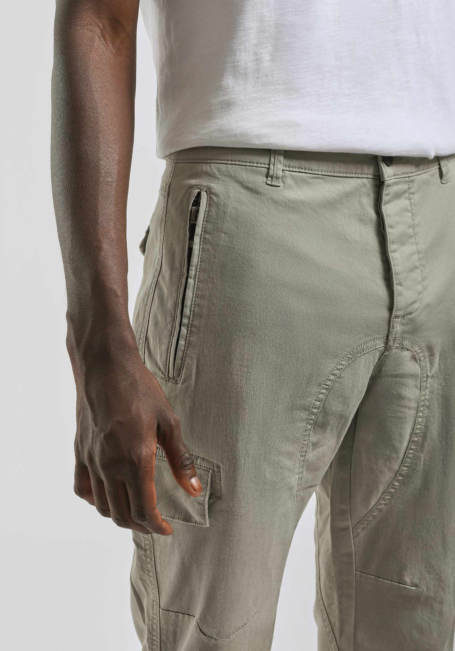 Pantaloni cargo con elastici alle caviglie|Colore:Safari