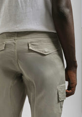 Pantaloni cargo con elastici alle caviglie|Colore:Safari