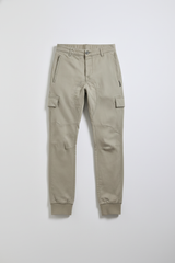 Pantaloni cargo con elastici alle caviglie|Colore:Safari
