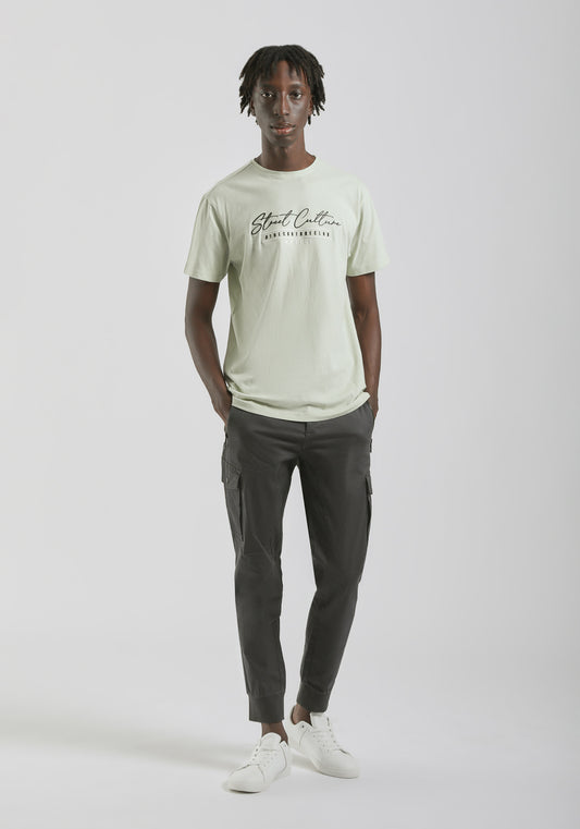 Pantalone cargo in cotone|Colore:Grigio scuro