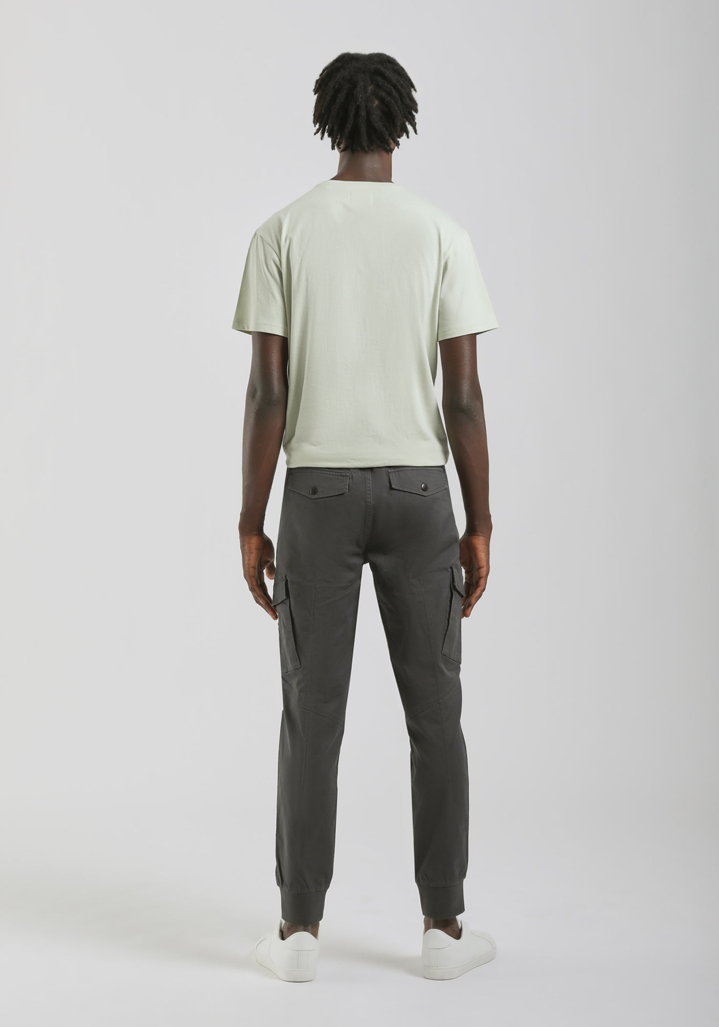 Pantalone cargo in cotone|Colore:Grigio scuro