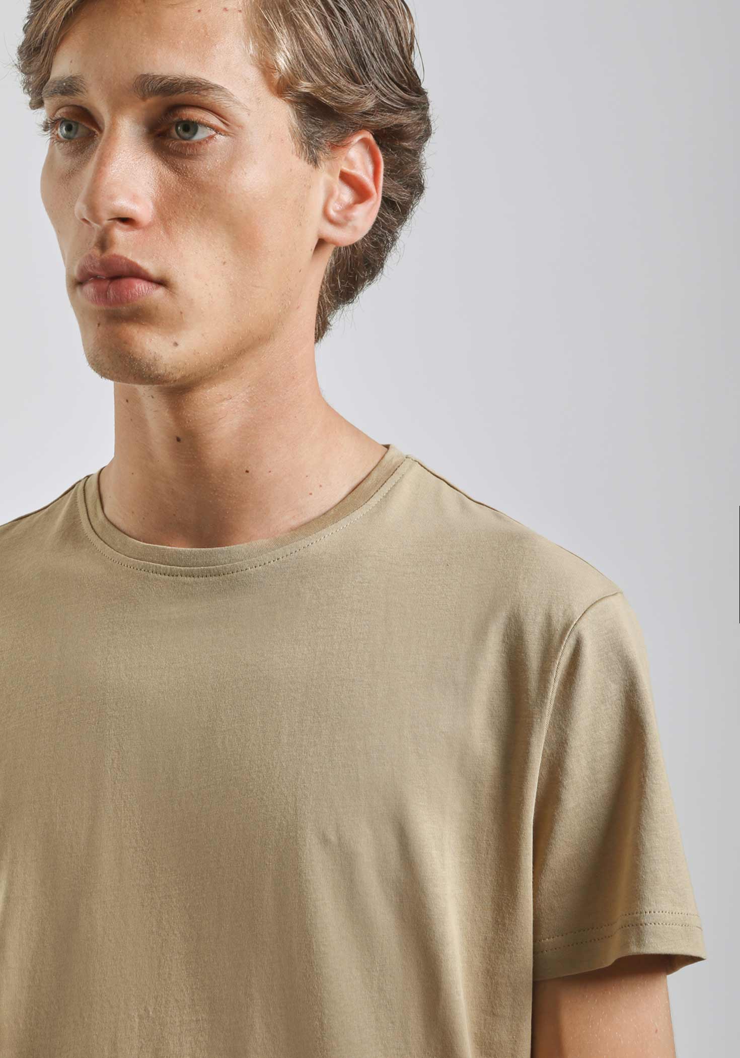 T-shirt basic 100% cotone|Colore:Beige