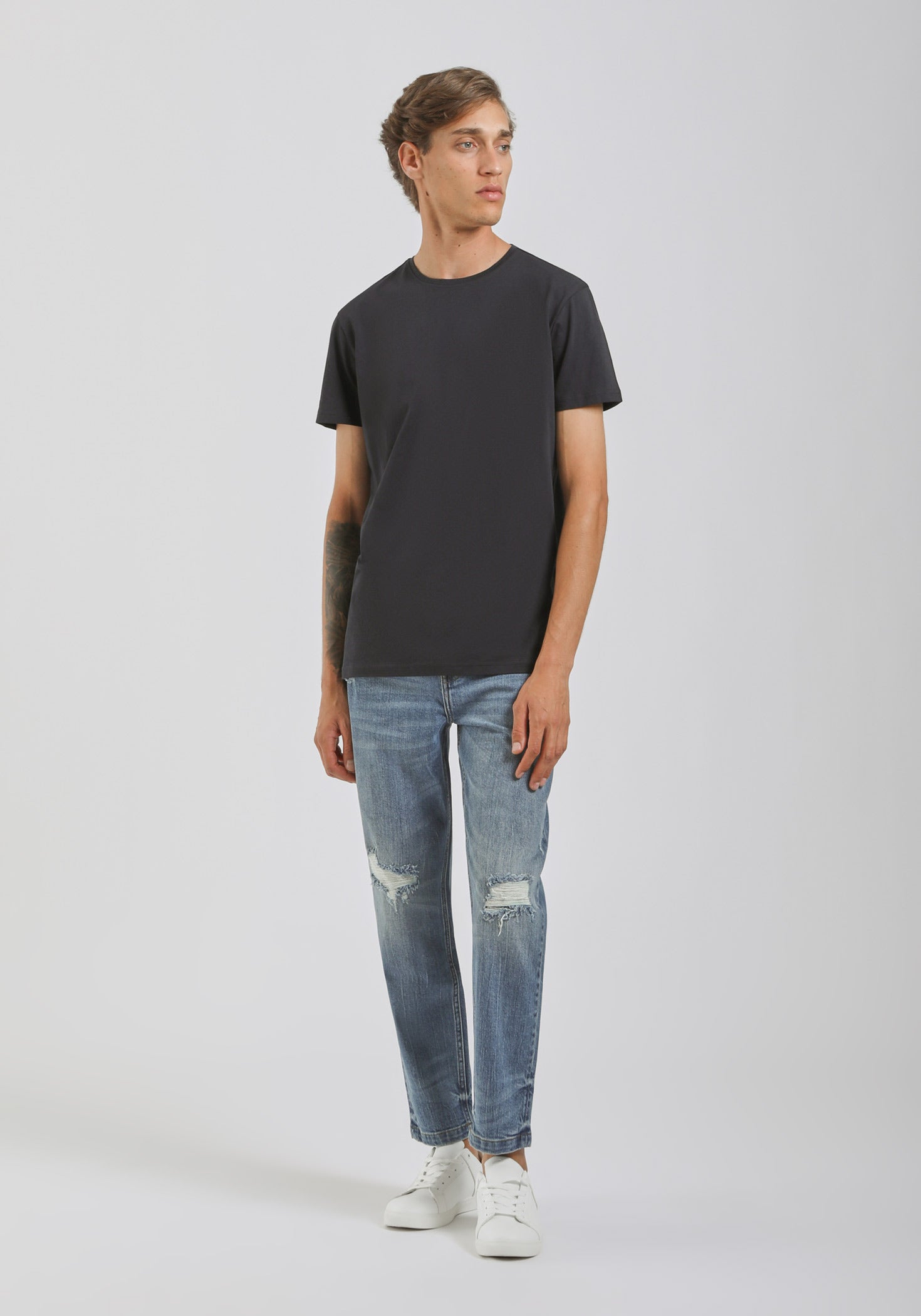 T-shirt basic 100% cotone|Colore:Blue