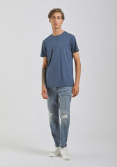 T-shirt basic 100% cotone|Colore:Jeans