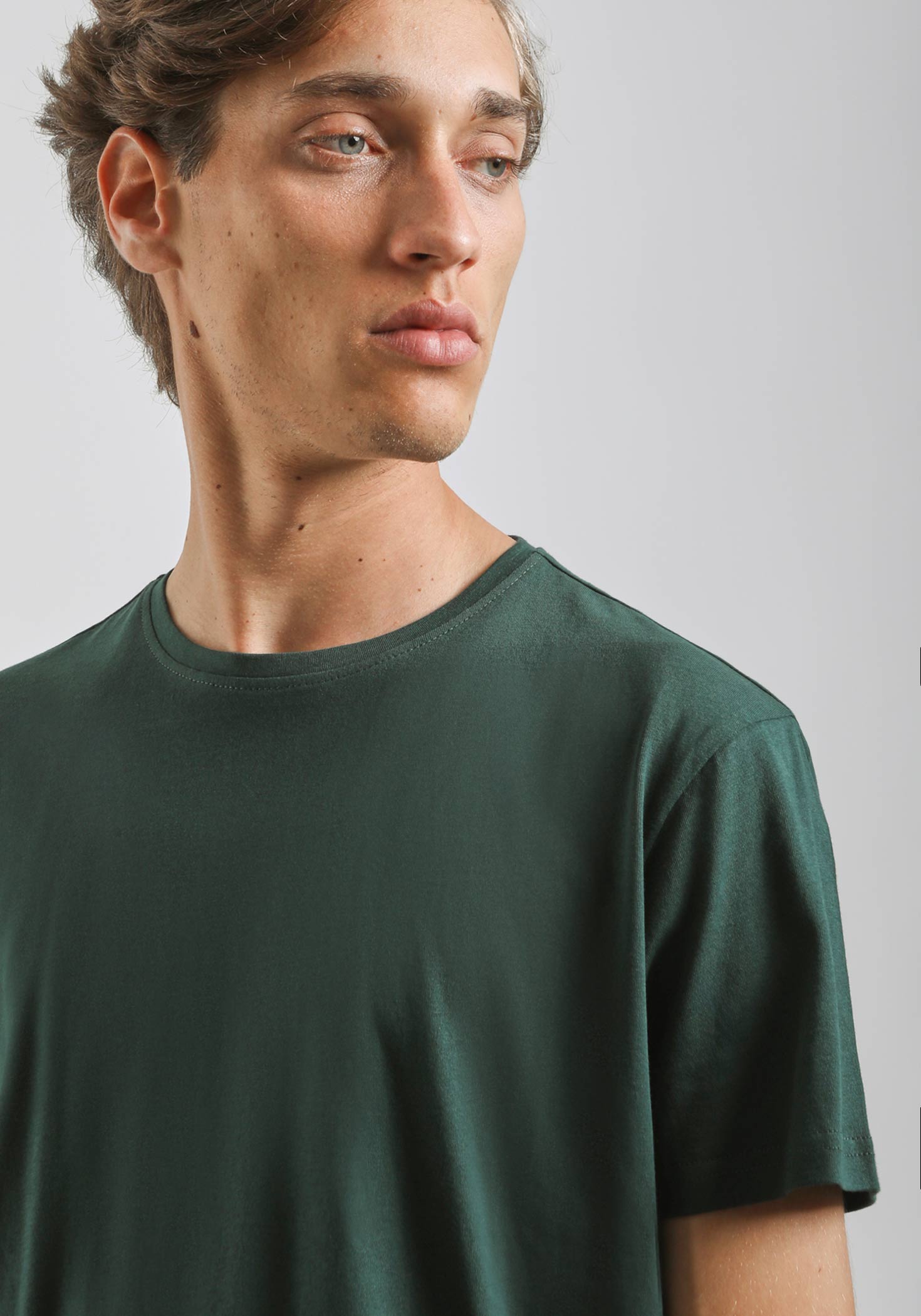 T-shirt basic 100% cotone|Colore:Petrolio