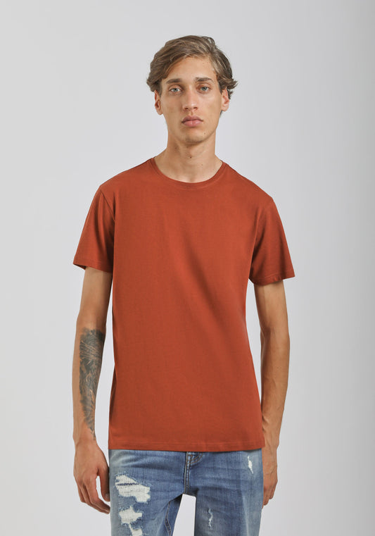 T-shirt basic 100% cotone|Colore:Rame