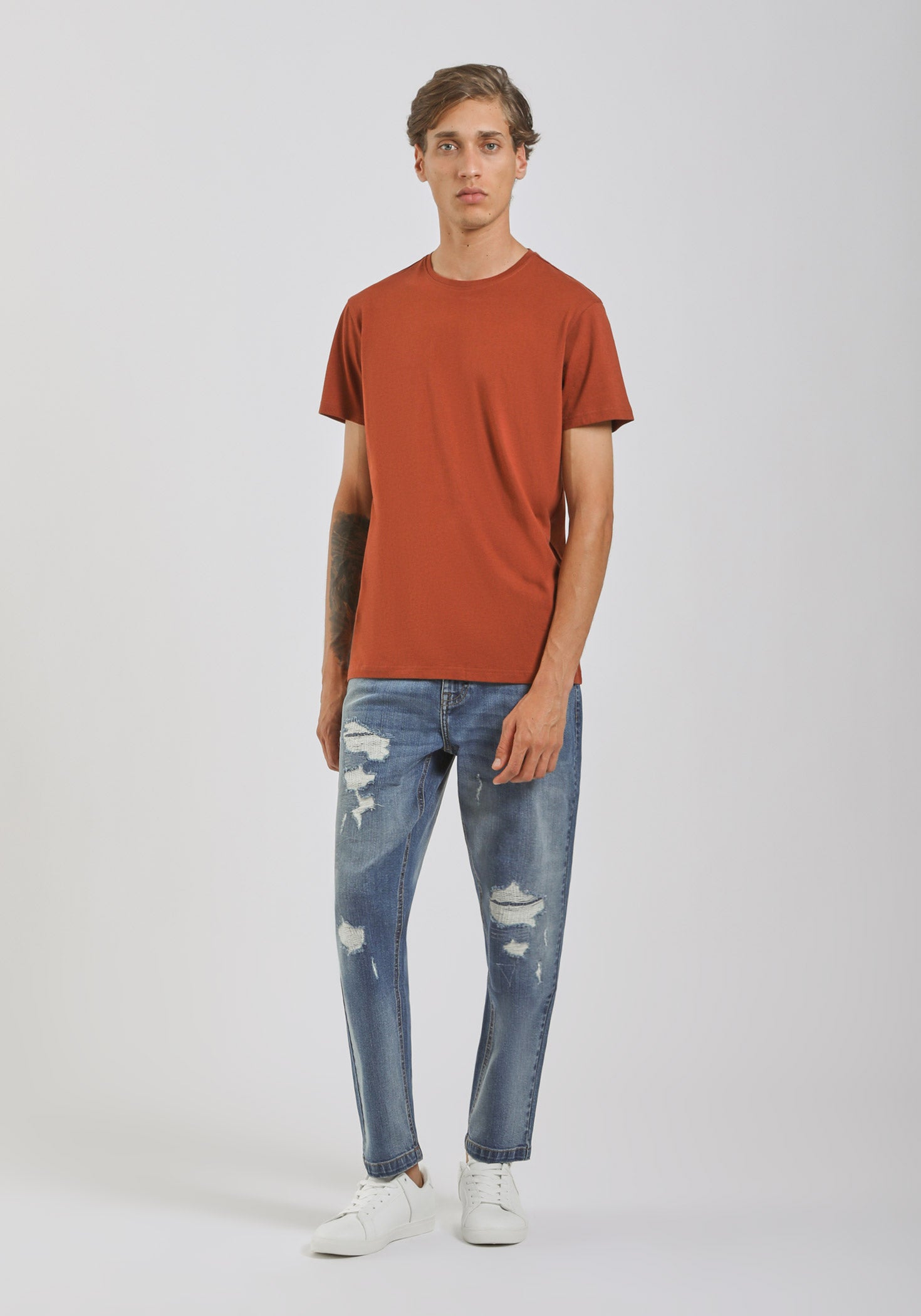 T-shirt basic 100% cotone|Colore:Rame