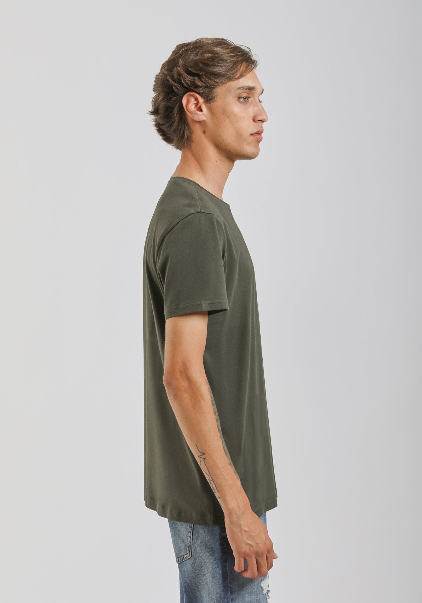 T-shirt basic 100% cotone|Colore:Verde bosco