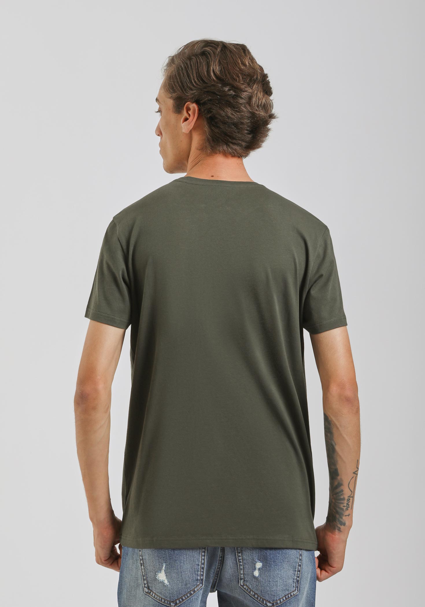 T-shirt basic 100% cotone|Colore:Verde bosco