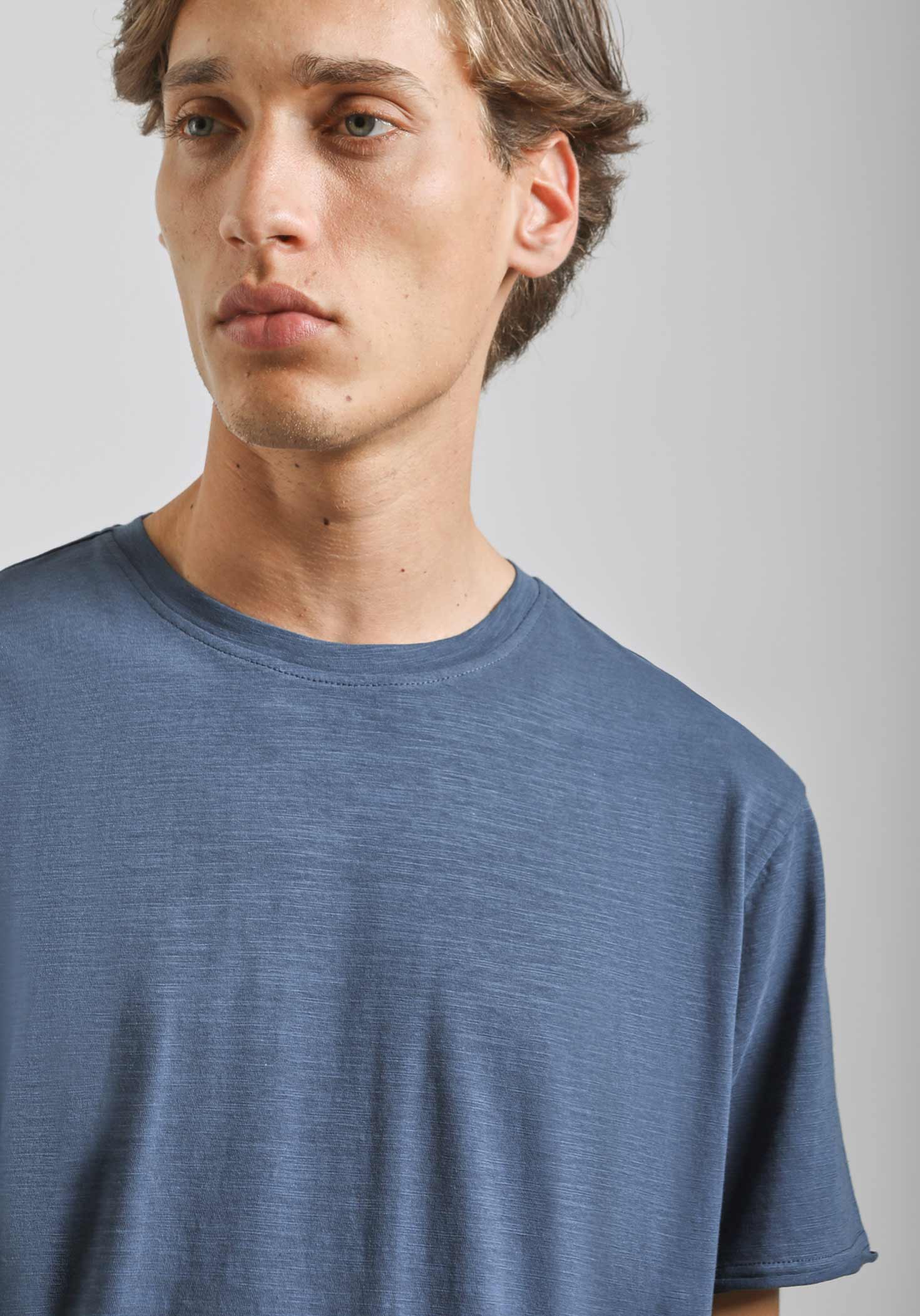 T-shirt basic 100% cotone|Colore:Jeans