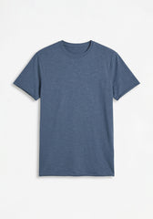 T-shirt basic 100% cotone|Colore:Jeans