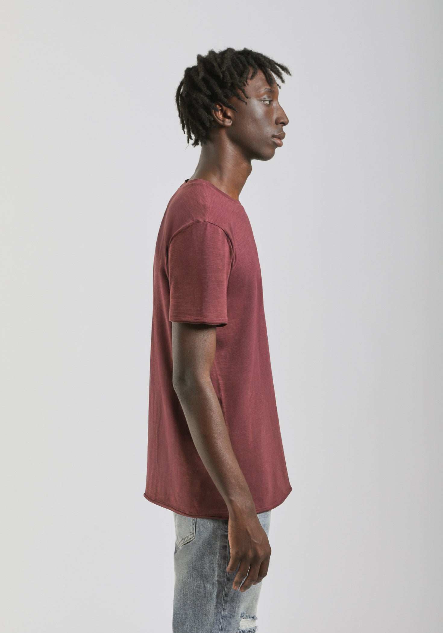 T-shirt basic 100% cotone|Colore:Rubino