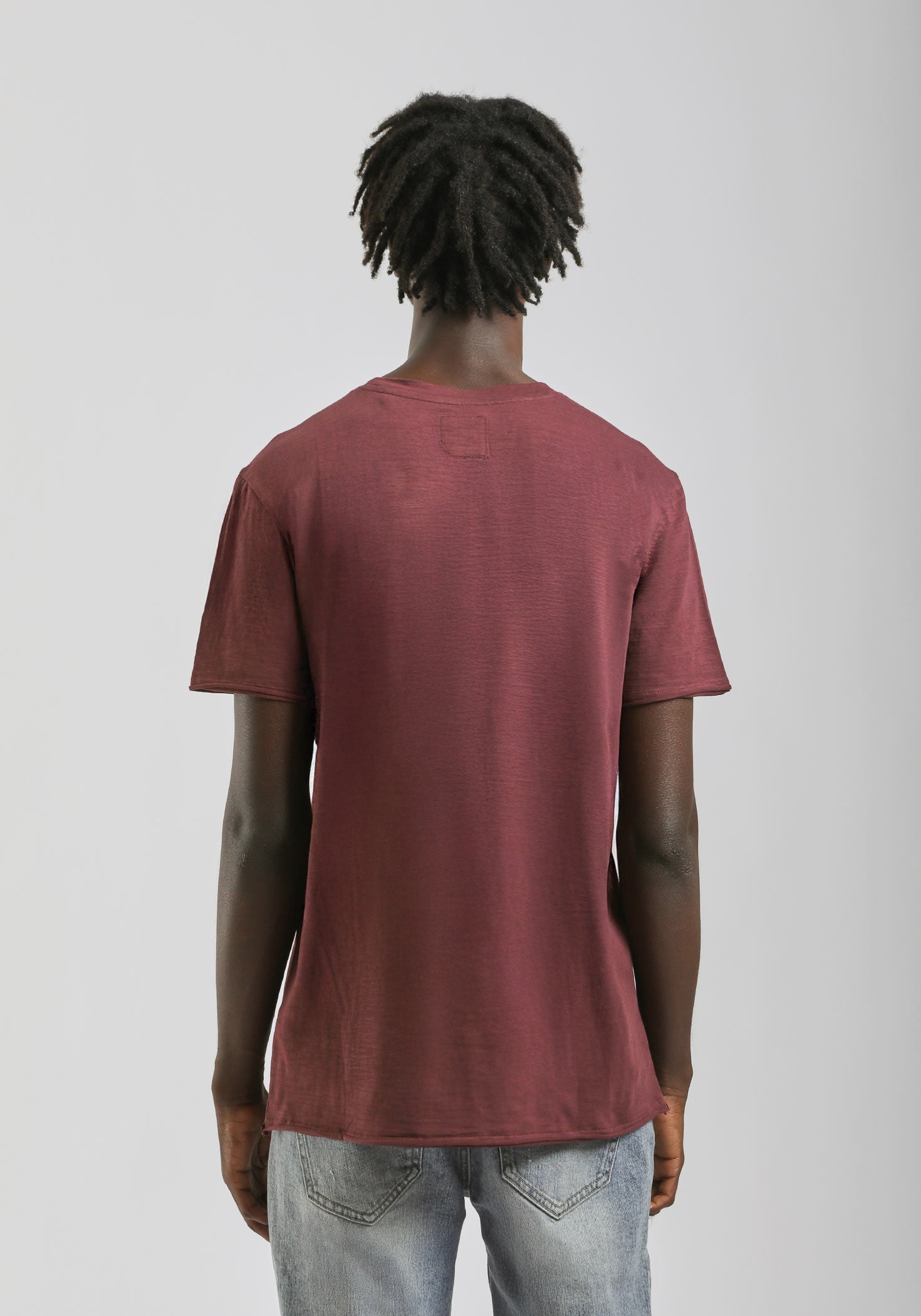 T-shirt basic 100% cotone|Colore:Rubino
