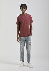 T-shirt basic 100% cotone|Colore:Rubino