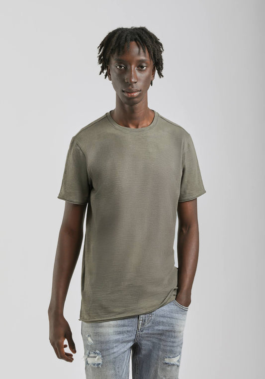 T-shirt basic 100% cotone|Colore:Salvia
