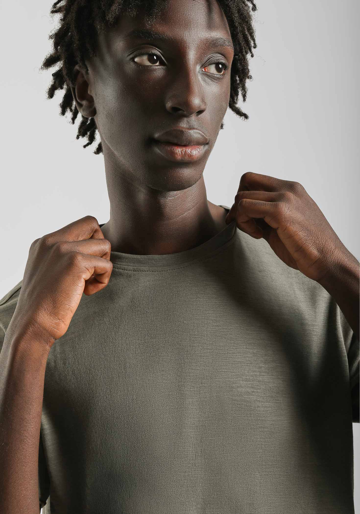 T-shirt basic 100% cotone|Colore:Salvia