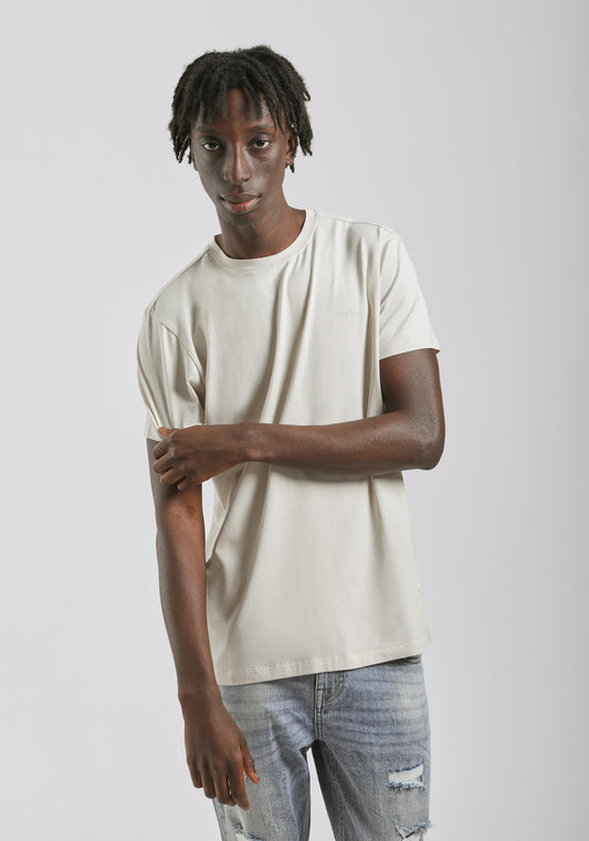 T-shirt elastica con stampa|Colore:Ecrù