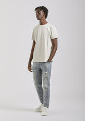 T-shirt elastica con stampa|Colore:Ecrù