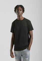 T-shirt elastica con stampa|Colore:Nero
