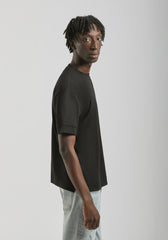 T-shirt over con stampa|Colore:Nero