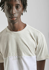 T-shirt colorblock|Colore:Ecrù