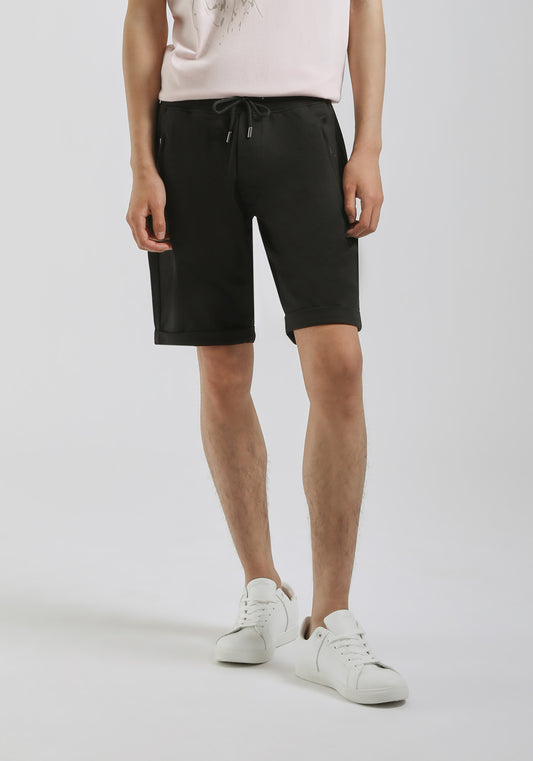 Bermuda in felpa|Colore:Nero