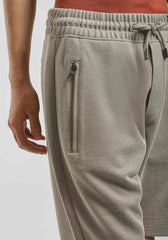 Bermuda in felpa con trama|Colore:Cammello