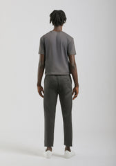 Pantaloni chino in cotone|Colore:Grigio scuro