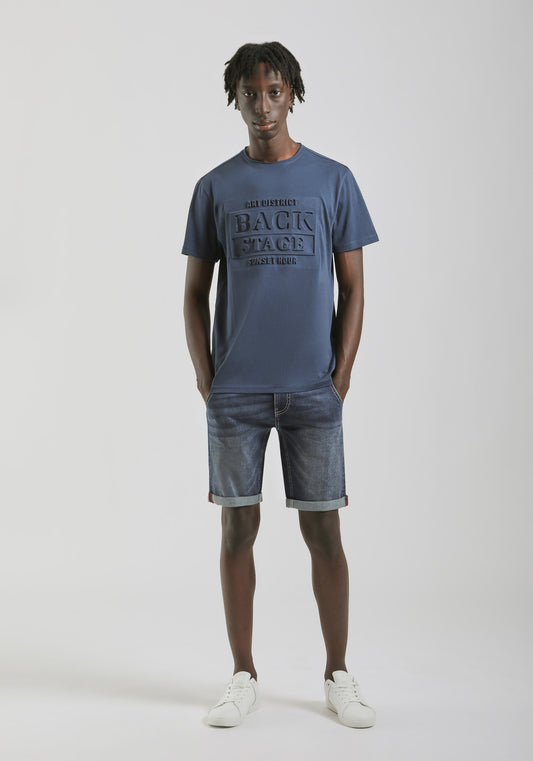 Bermuda di jeans slim fit|Colore:Jeans