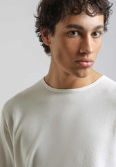 Maglia girocollo strutturato|Colore:Ecrù