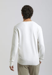 Maglia girocollo strutturato|Colore:Ecrù