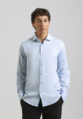 Camicia manica lunga 100% cotone|Colore:Cielo