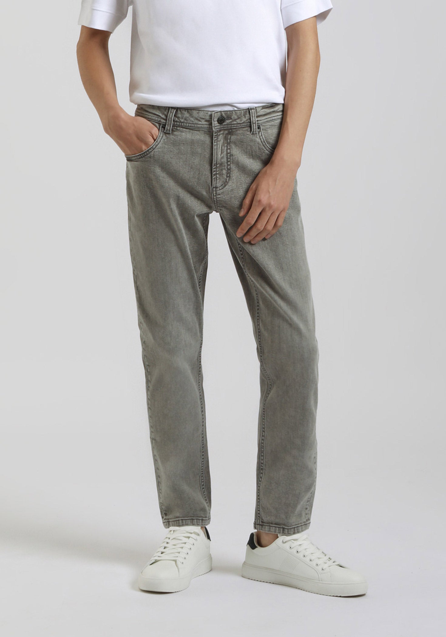 Jeans slim fit grigio|Colore:Jeans grigio