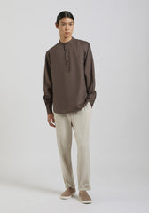 Pantaloni misto lino|Colore:Ecrù